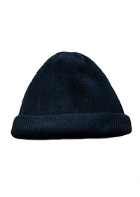 Cashmere Rib Beanie | Black