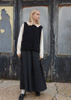 Recycled Cashmere Vest Top | Black