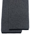 Cashmere Fine Rib Scarf | Black Grey