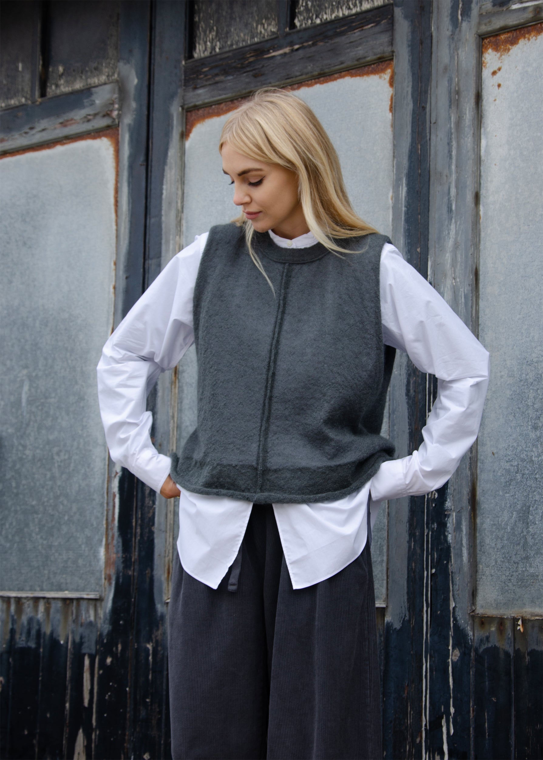 トップス soyy.mohair minimal vest(gray) トップス soyy.mohair