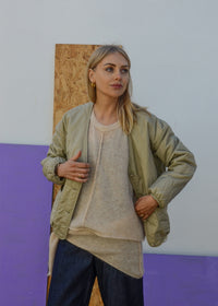 Eco Mohair Vest Top | Buttermilk