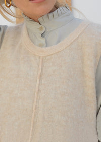 Eco Mohair Vest Top | Buttermilk
