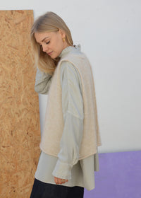 Eco Mohair Vest Top | Buttermilk