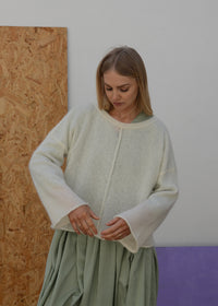 Eco Mohair Sweater | Chalk White