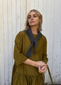 Triangle Necktie Scarf | Slate Grey