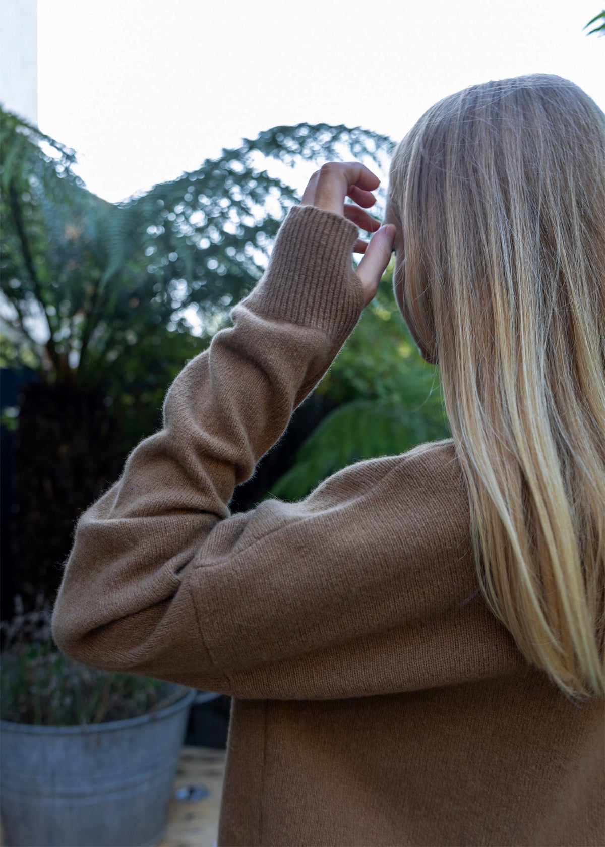 High Neck Cashmere Sweater | Ginger