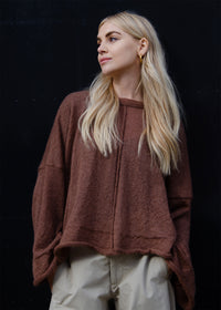 Alex Crop Sweater | Burnt Toffee