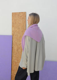 Eco Mohair Triangle Scarf | Bubblegum
