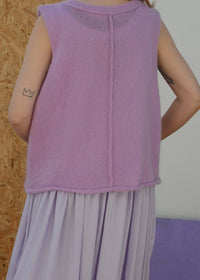 Eco Mohair Vest Top | Bubblegum