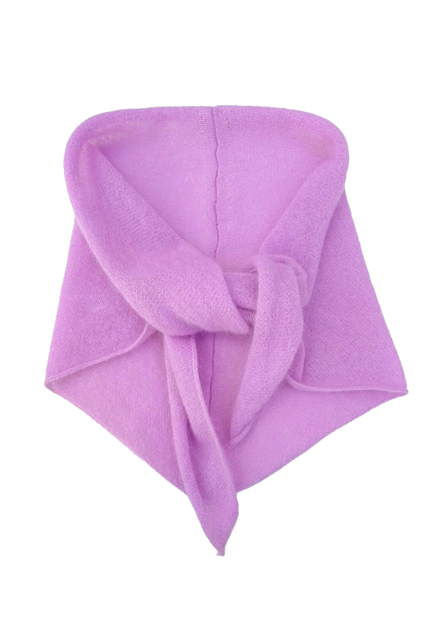 Eco Mohair Triangle Scarf | Bubblegum