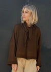 Triangle Necktie Scarf | Spice Brown