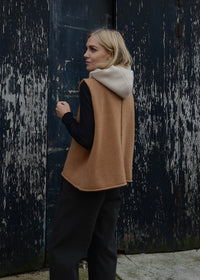 Cashmere Rib Hood | Oat