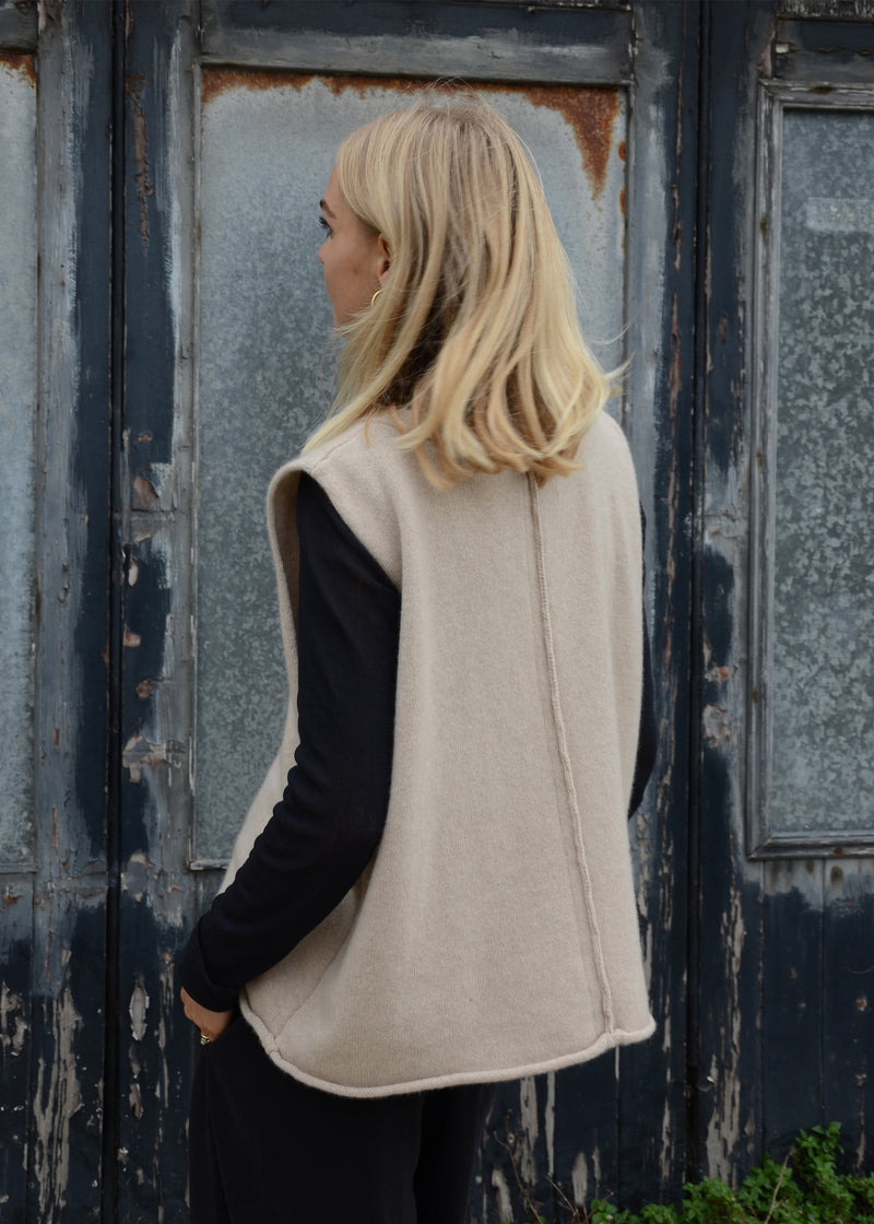 Cashmere Vest Top | Oat