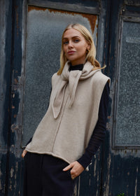 Cashmere Necktie Scarf | Oat