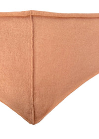 Eco Mohair Triangle Scarf | Peach