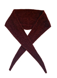 Alpaca blend necktie | Plum