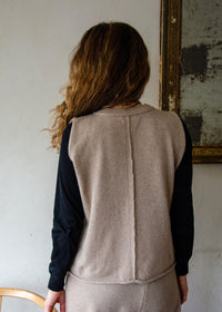 Recycled Cashmere Vest Top | Oat