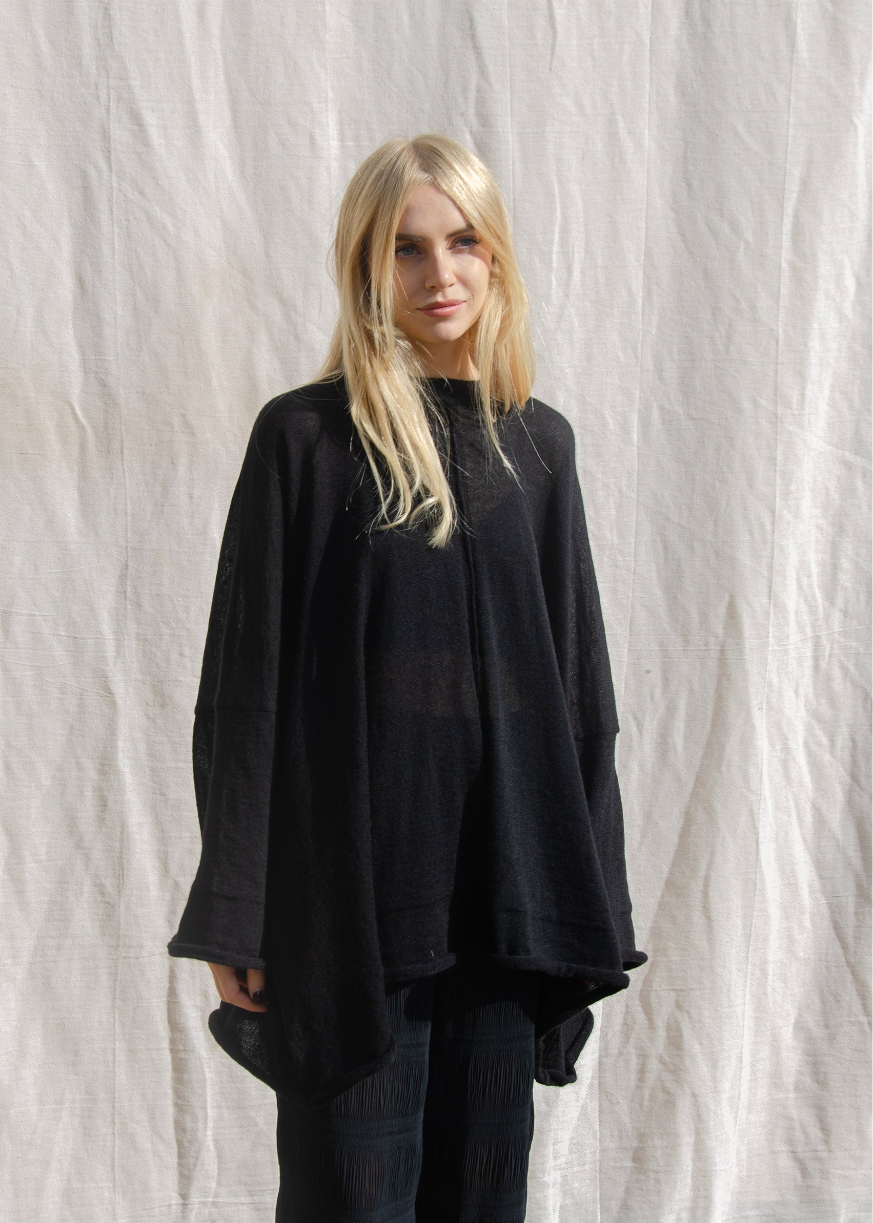 Alex Oversize Sweater | Black