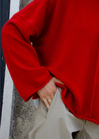 Cashmere sweater | Bright Red