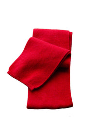 Cashmere Rib Mini Scarf | Bright Red