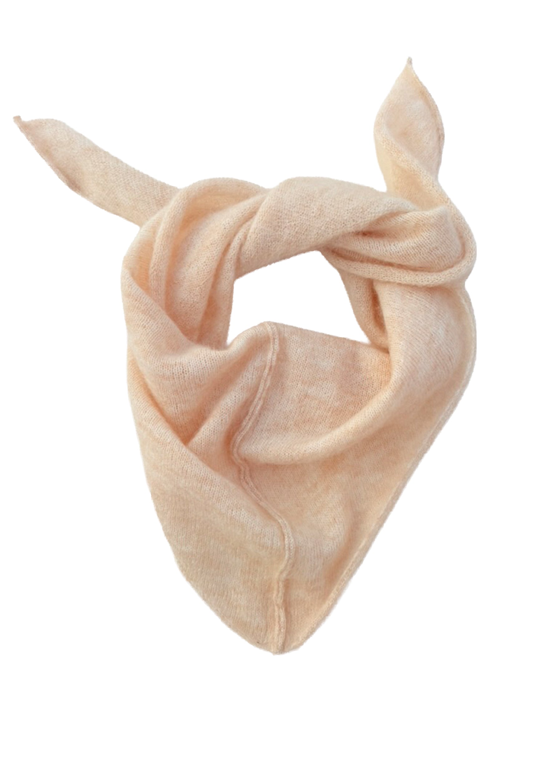 Eco Mohair Triangle Scarf | Buttermilk