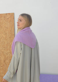 Eco Mohair Triangle Scarf | Bubblegum