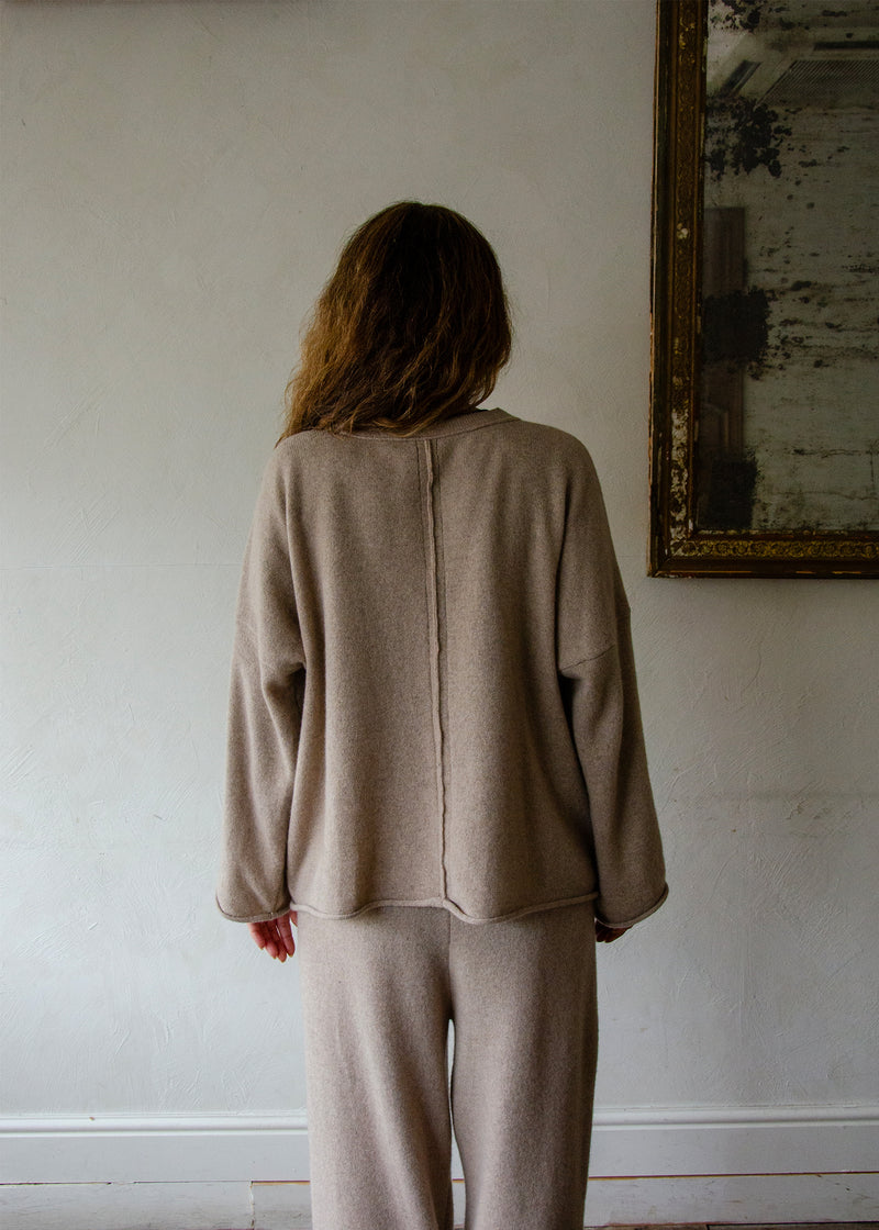 Recycled Cashmere Sweater | Oat