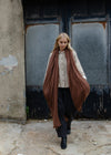 Oversize Mohair scarf | Burnt Toffee